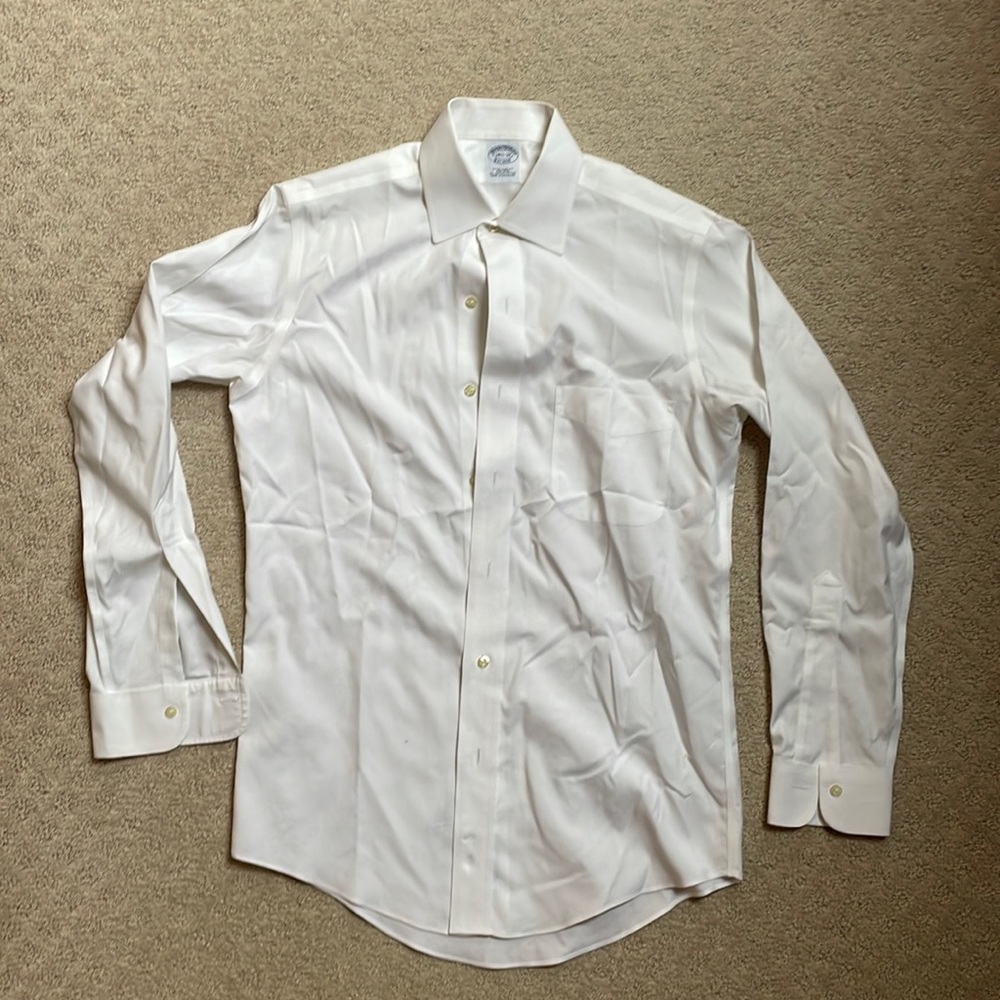 Brooks Brothers white point collar 14 1/2 x 32